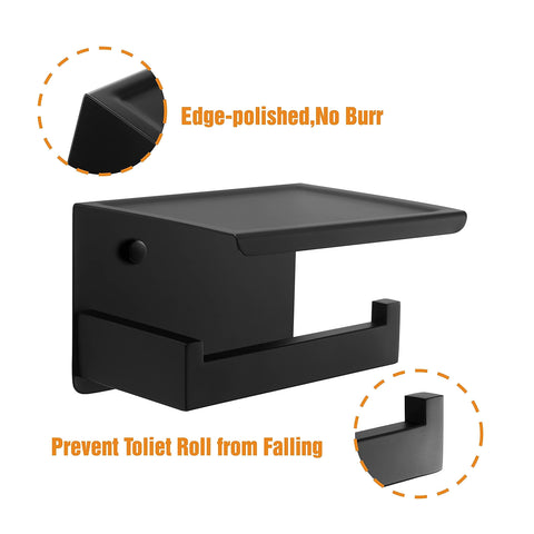HITSLAM self-adhesive install shows quick, damage-free mounting option for the holder.