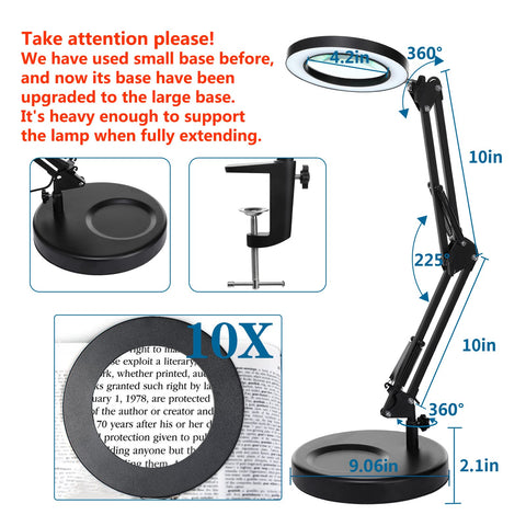 HITTI 10X lens with light highlights tiny electronics and soldering details.