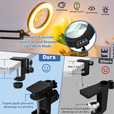 HITTI memory function restores last lighting mode for a seamless workflow