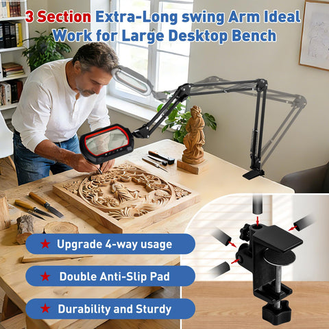 HITTI stable desk-mount setup for hands-free work
