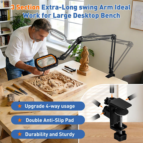 Hittti ideal for crafts, soldering, reading, and detail work.
