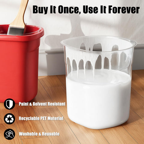 Hiumtree 2500-CT style pail liner fit ensures secure seating during projects