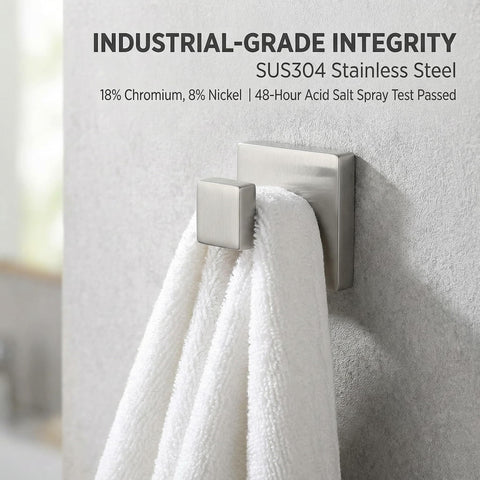 Hiuqixe architectural minimalism towel hook elevates wall decor.