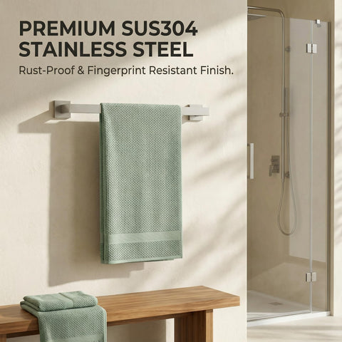 Hiuqixe toilet paper holder brushed nickel saves counter space