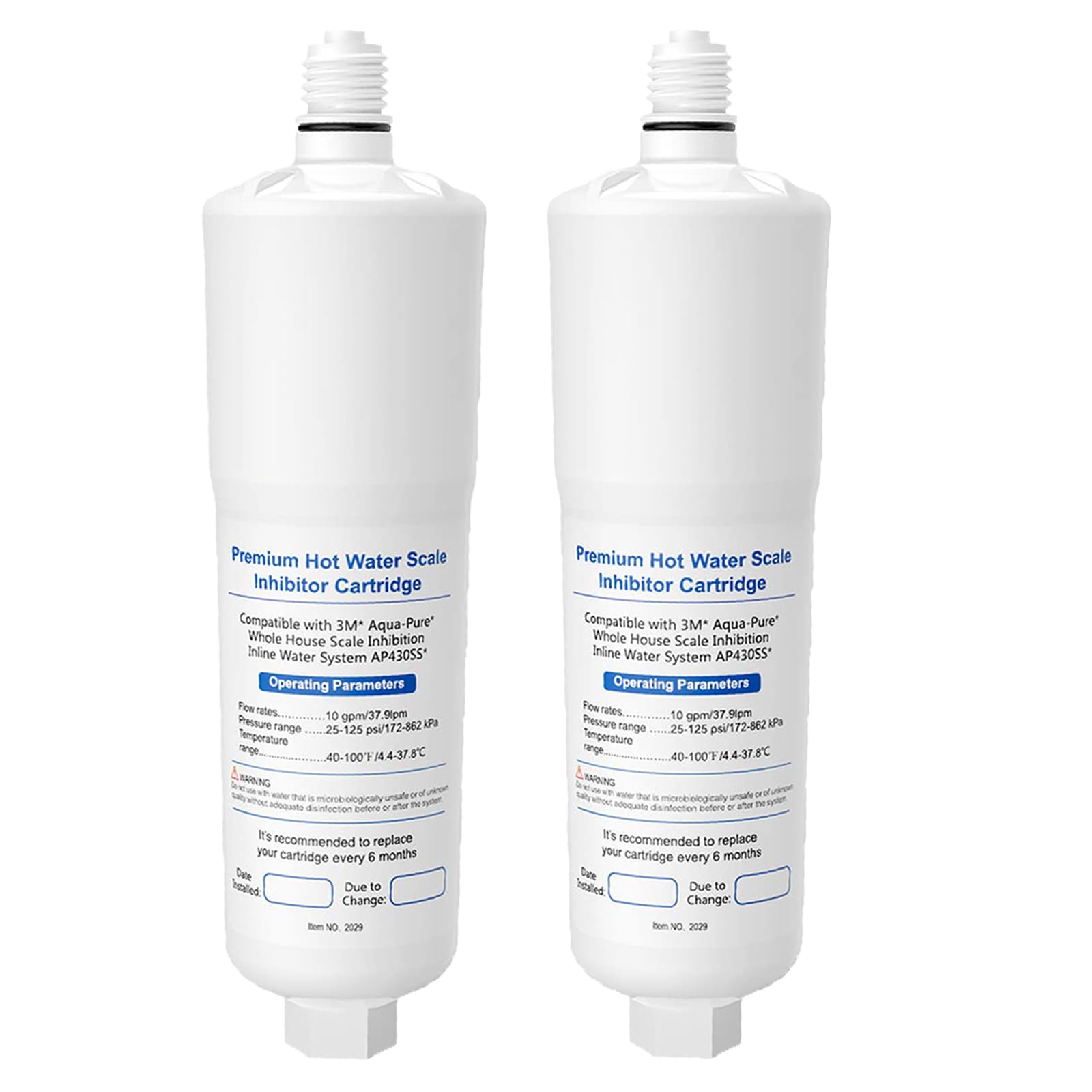 HiWater AP431 pack front view shows easy installation and quick replacement.