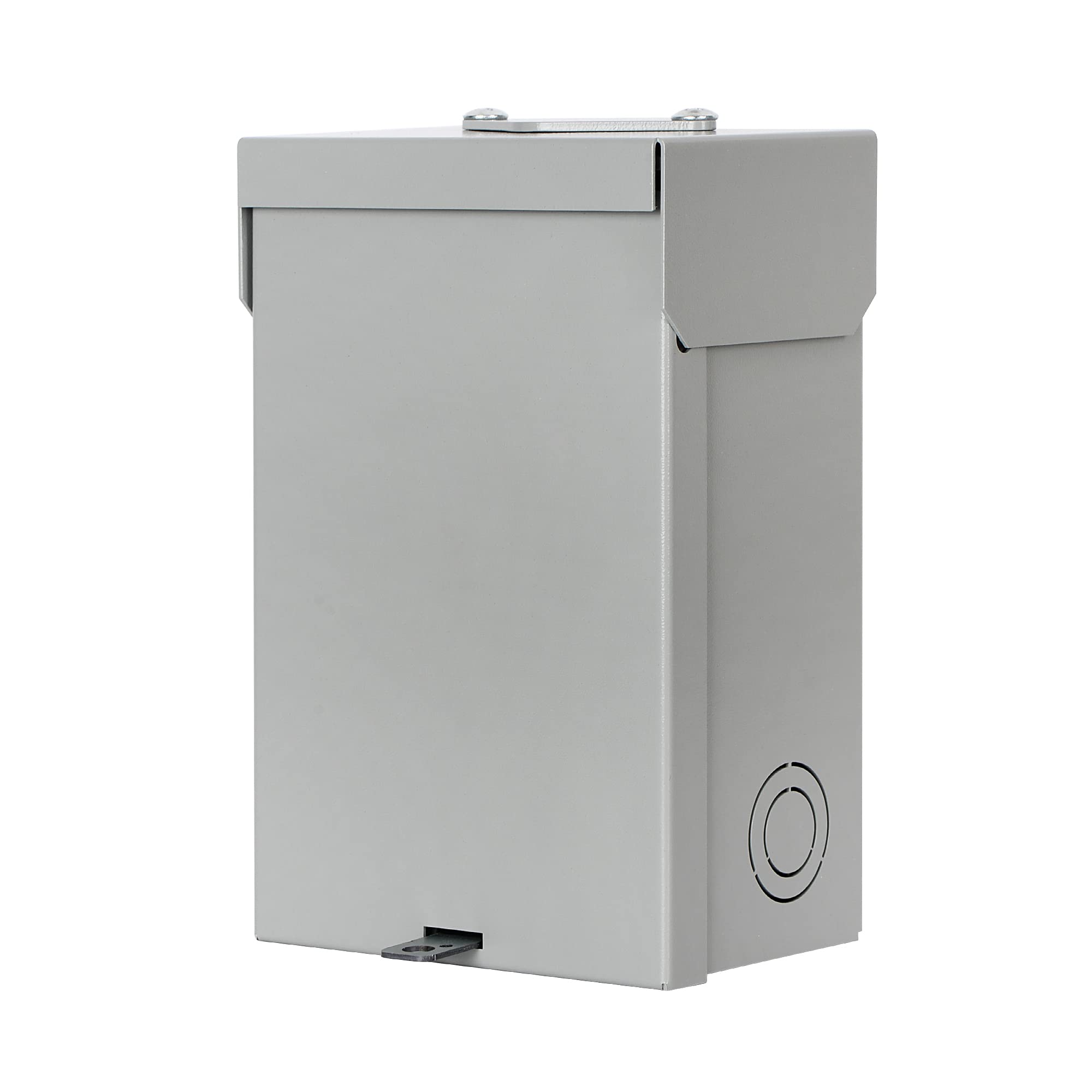 Hiweld 60A outdoor enclosure in use, illustrating two spaces and four circuits layout.