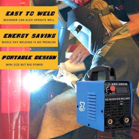 Hiweld S7 ARC-200 lightweight design for easy transport on jobsites.