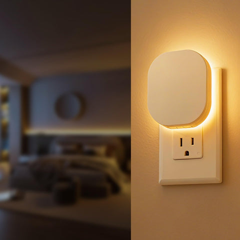 Hiwrolat night light with motion sensor activates up to 16 ft and 120°