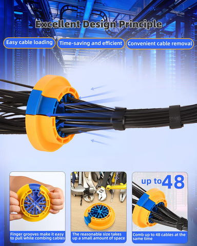Hixeto finger grooves help pull cables with reduced effort.