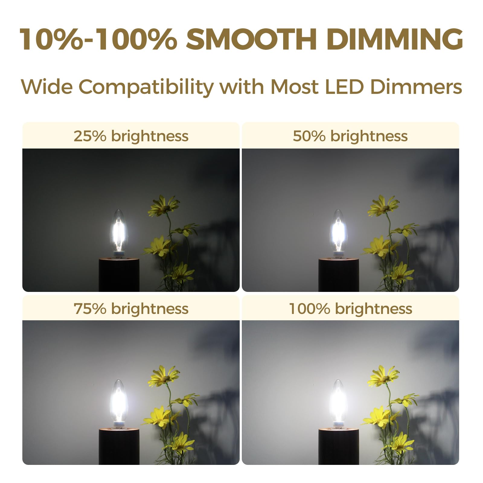 Hizashi 40W-equivalent LED bulbs deliver bright 450 lumens in chandeliers