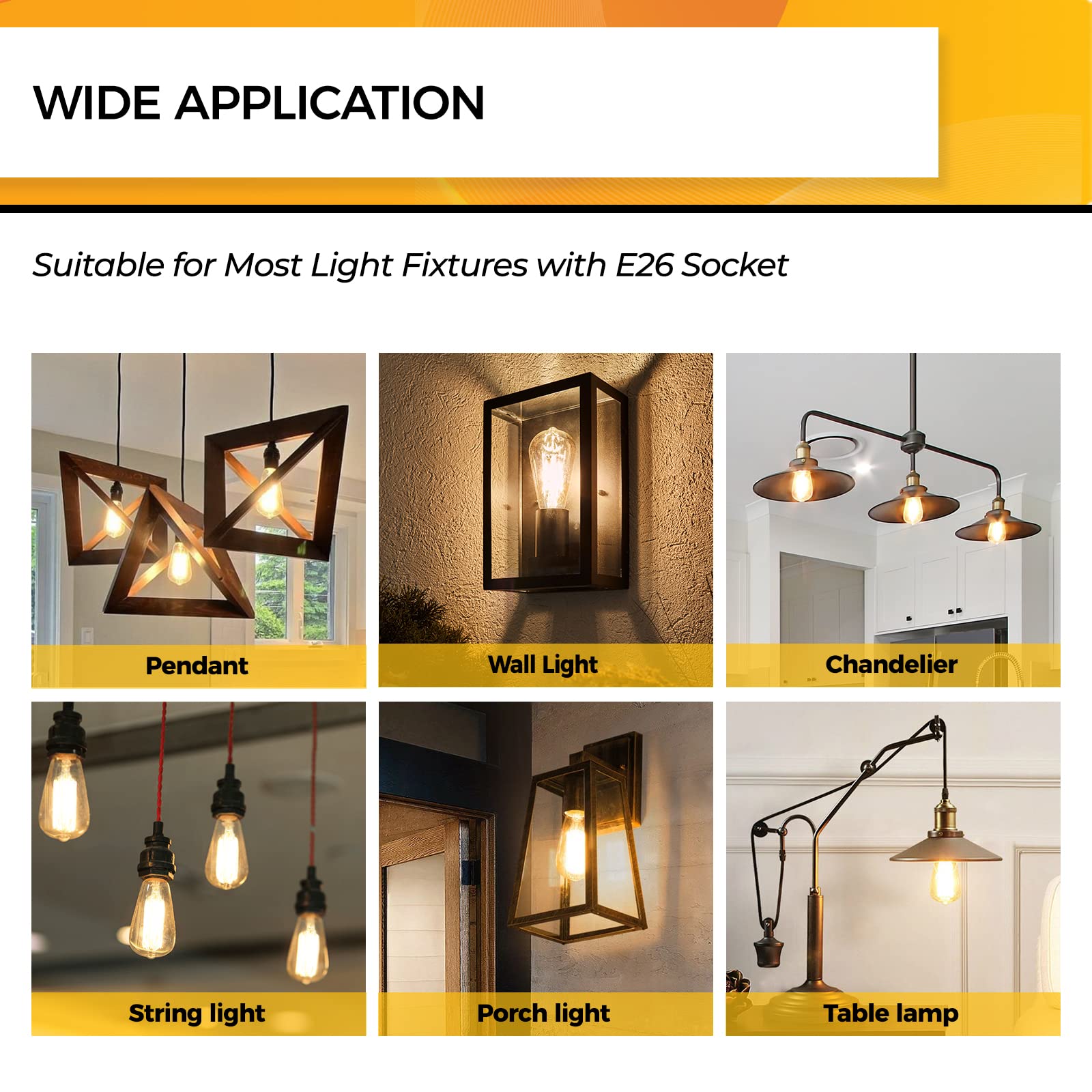 Hizashi vintage glass bulb enhances classic home lighting