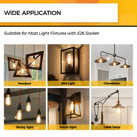 Hizashi vintage glass bulb enhances classic home lighting