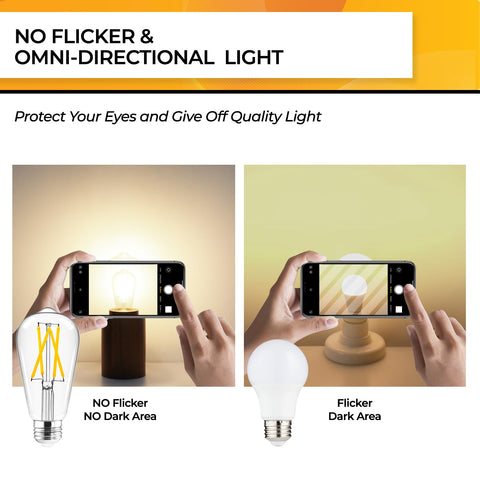 Hizashi clear glass vintage Edison bulb for classic fixture aesthetics.