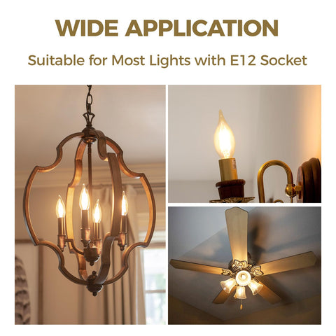 Hizashi E12 LED bulb long-lasting and UL-listed for reliable daily lighting.