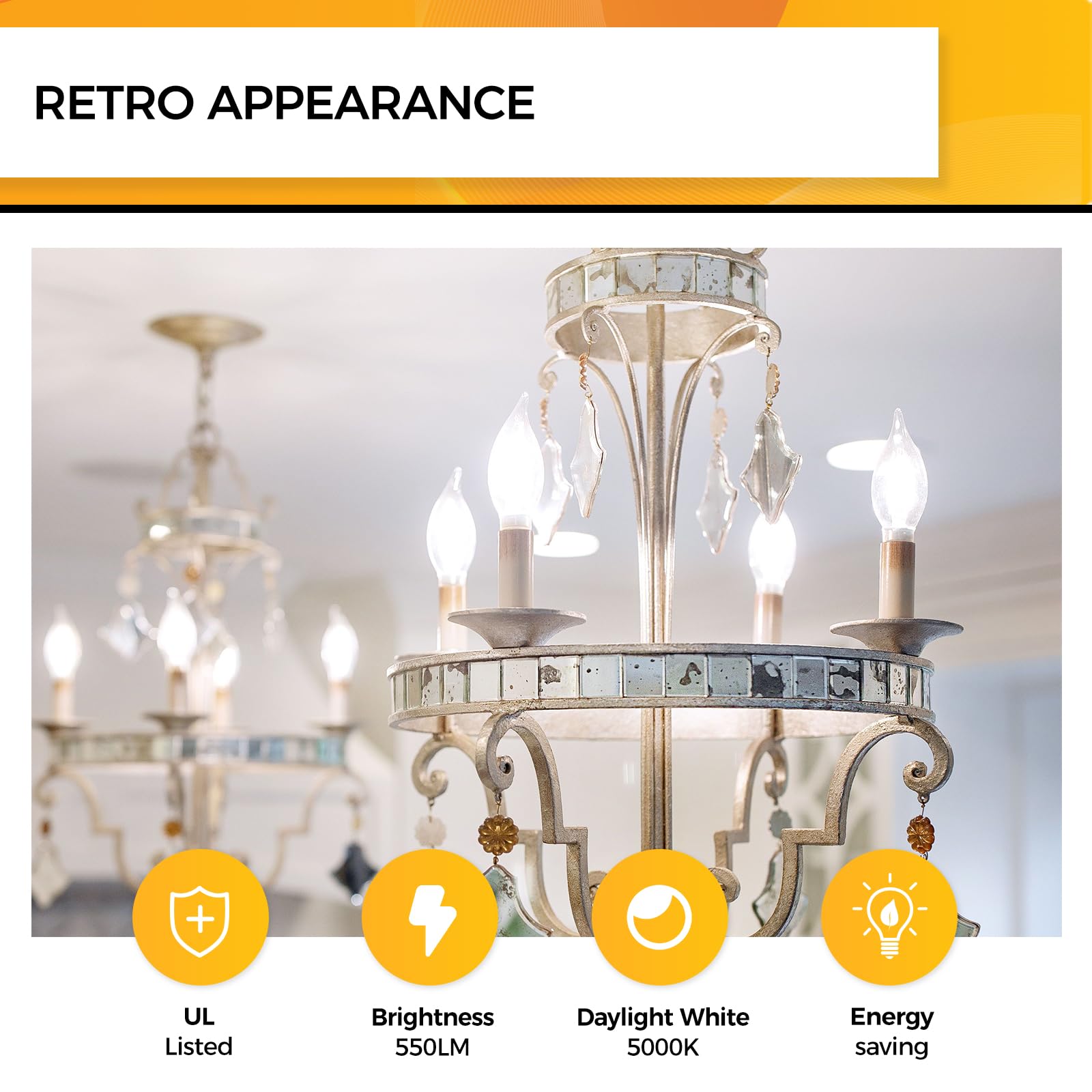 Hizashi E12 dimmable LED bulb enables smooth brightness control with compatible dimmers