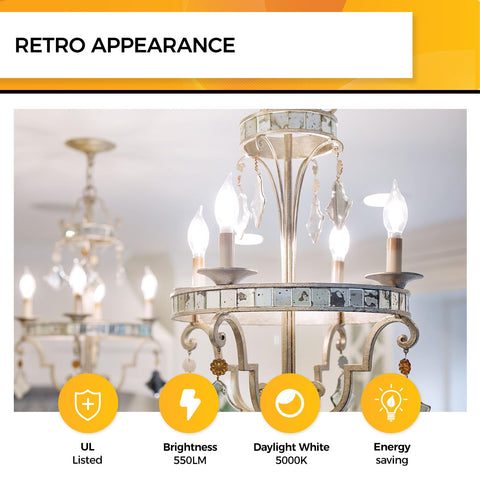 Hizashi E12 dimmable LED bulb enables smooth brightness control with compatible dimmers