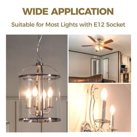 Hizashi E12 LED bulb ideal for bedrooms and dining areas.