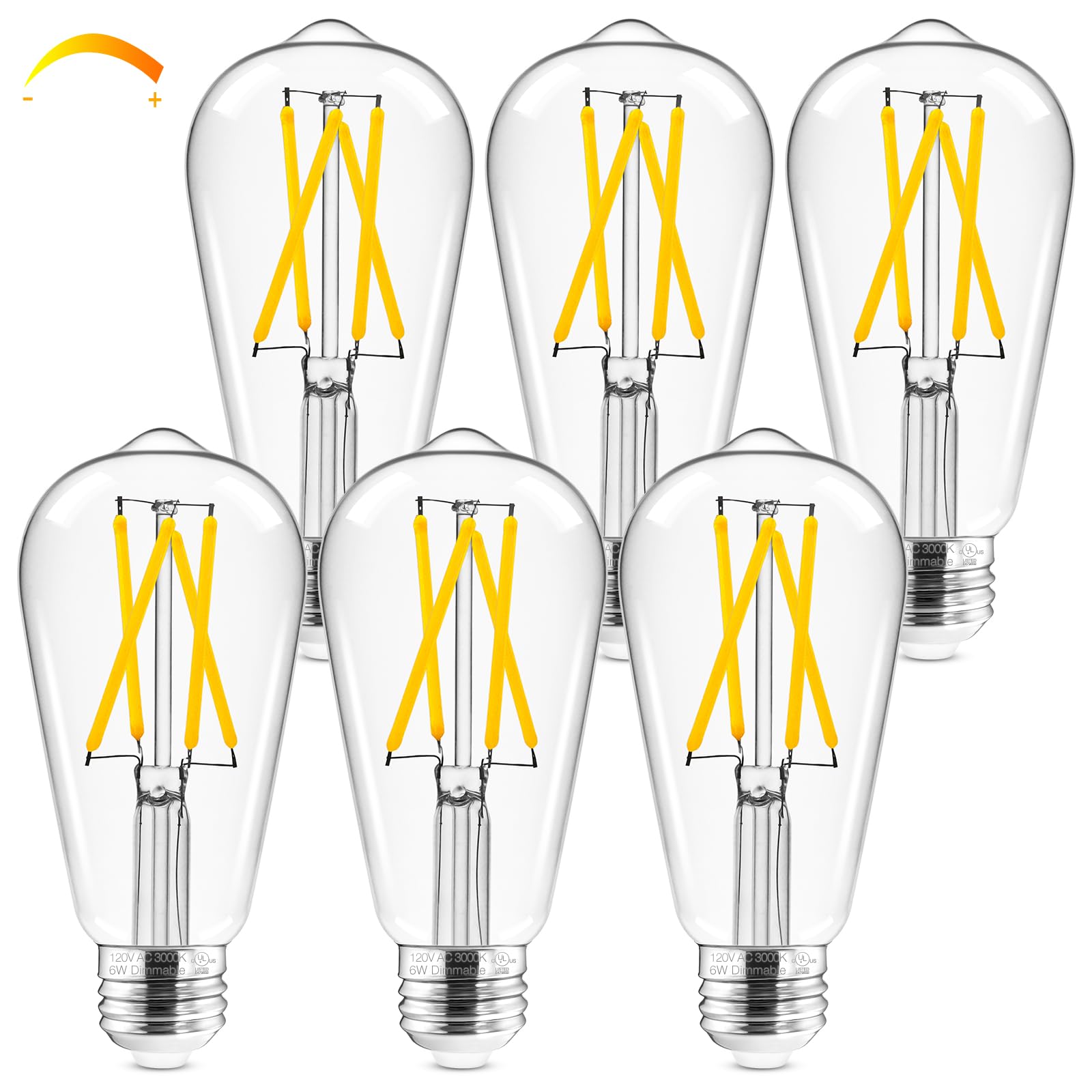 Hizashi Edison bulb with warm white glow for pendant lighting