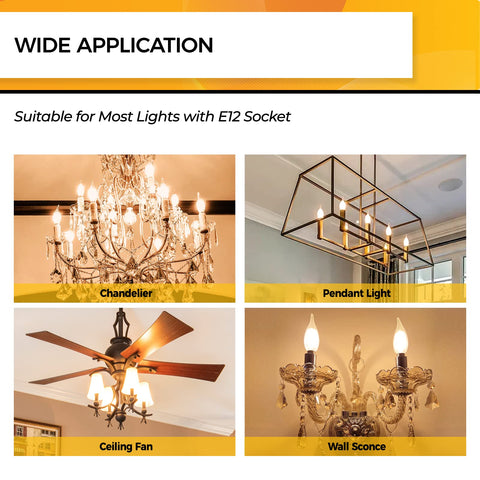 Hizashi 12-pack LED bulbs for refreshing ceiling fixtures with steady performance.