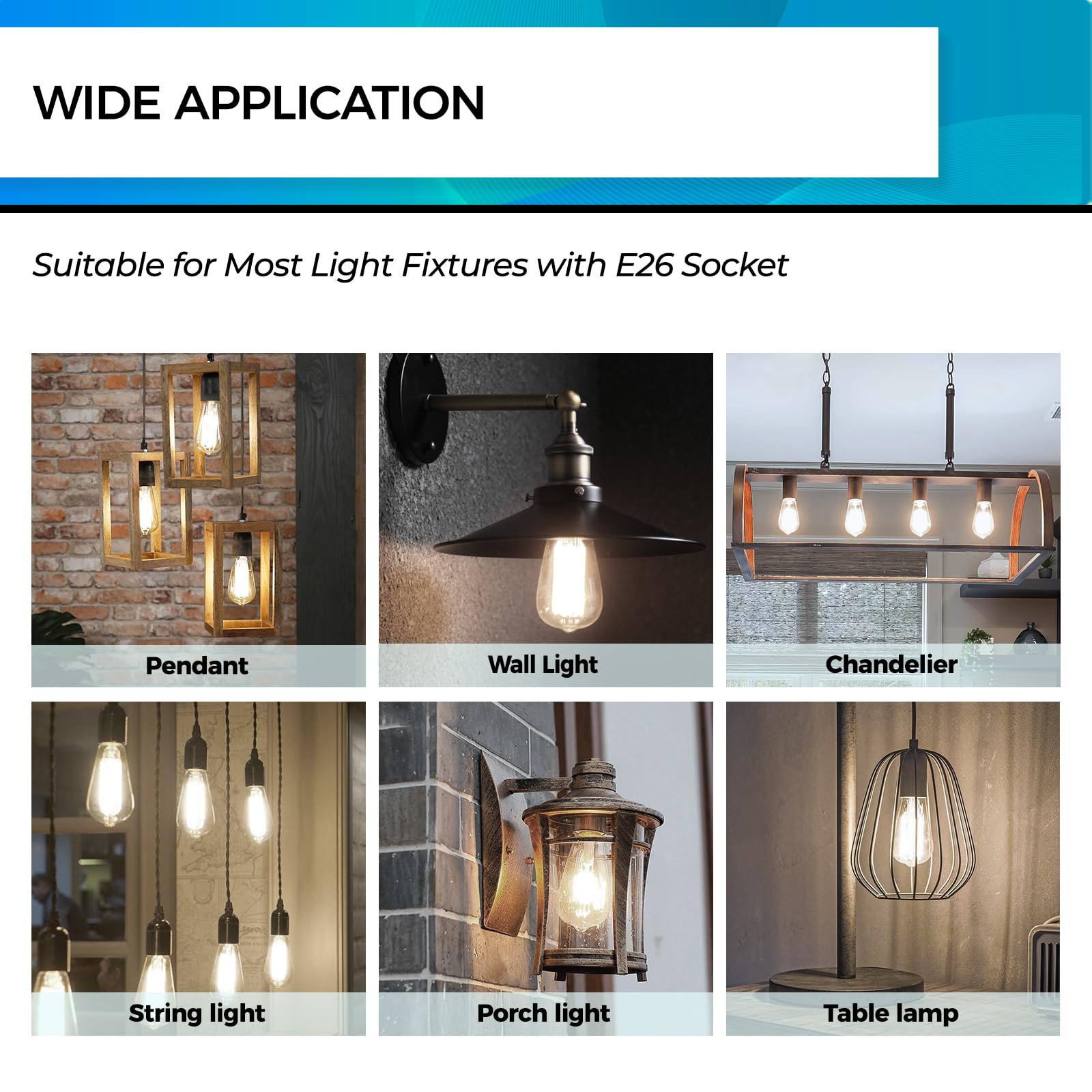 Six-pack Hizashi bulbs simplify upgrading multiple fixtures.