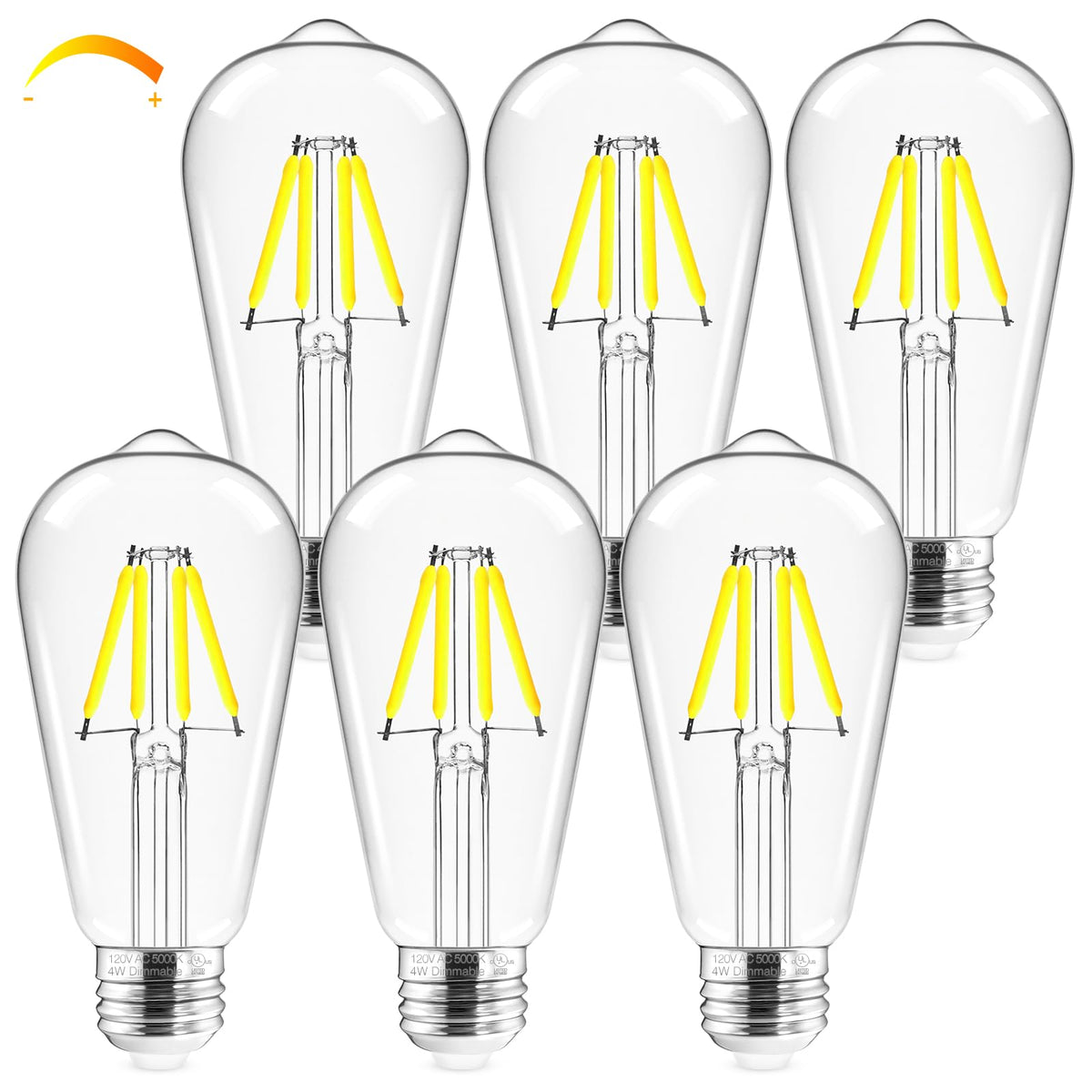 Hizashi vintage Edison bulb with clear glass for timeless ambience
