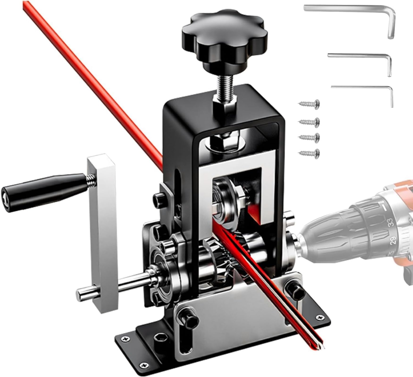 Hizmivos wire stripper machine front view showing precise stripping capability