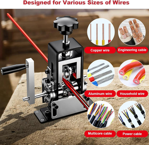 Hizmivos wire stripper machine portable design ideal for field scrap work
