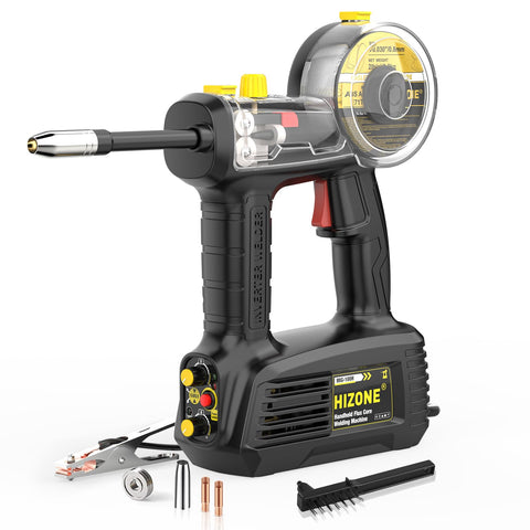 HIZONE hand held MIG welder with a compact design for easy portability