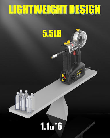 HIZONE welder 100A flux core capacity supports up to 1/8 inch steel