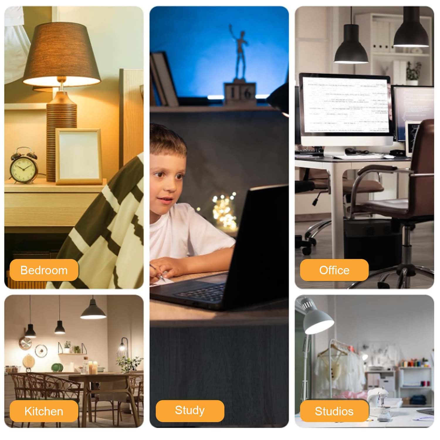 HJFF LED corn bulb long-lasting performance up to 35000 hours.