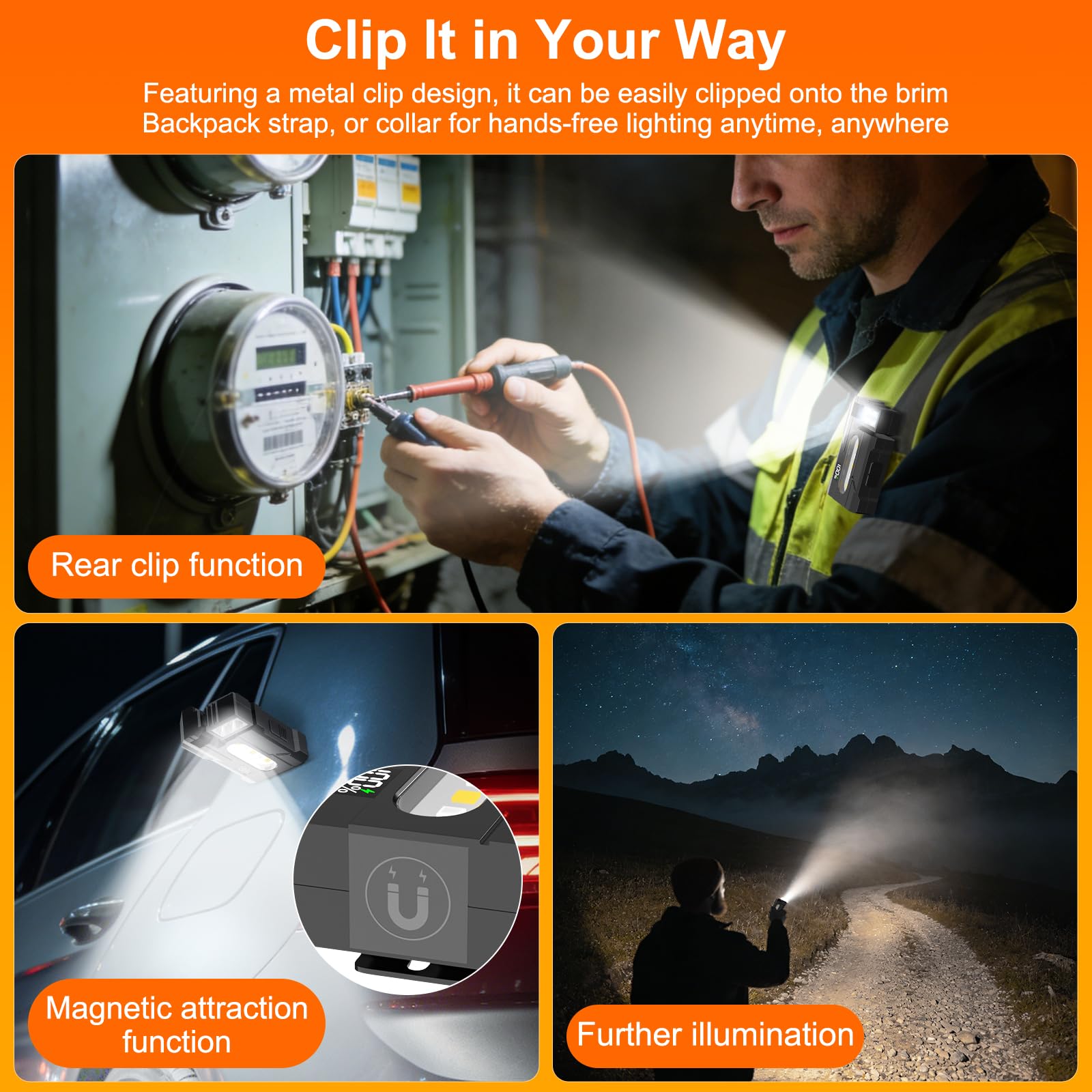 HJKLIUT G5 flashlight dual-light system with RGB modes