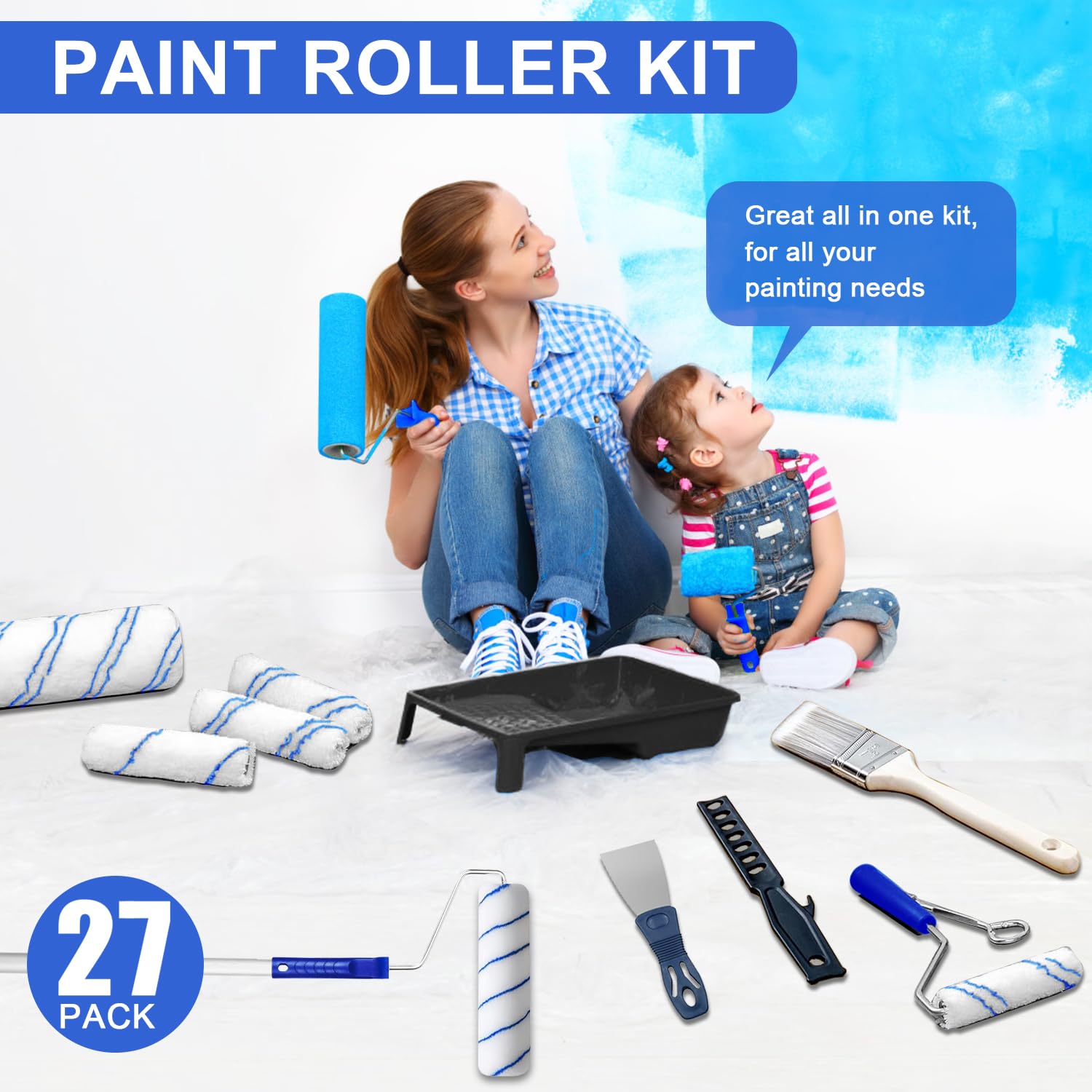 HJW full painting kit ready for walls, trims, and ceilings