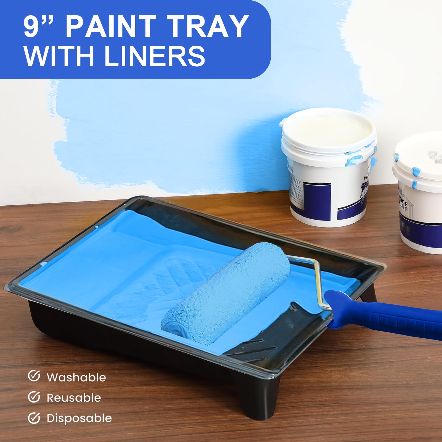 HJW non-slip tray keeps tools steady during painting