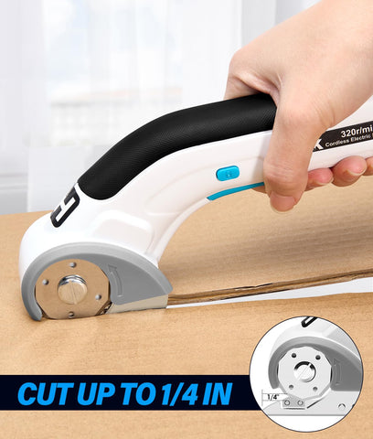HK cordless electric scissors kit included with spare blade and charger.