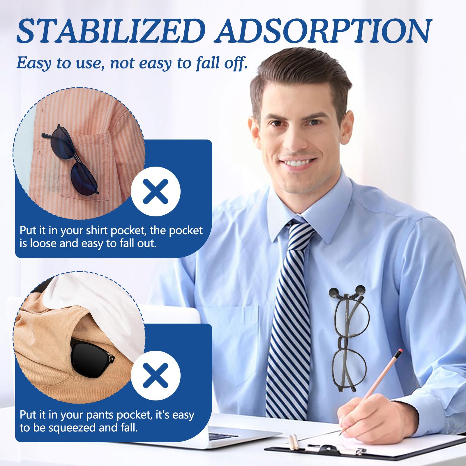 HKNR unisex eyeglass holder suits both nurses and readers.