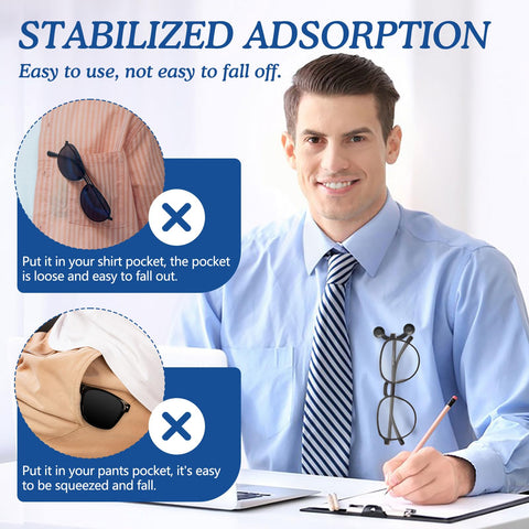 HKNR unisex eyeglass holder suits both nurses and readers.
