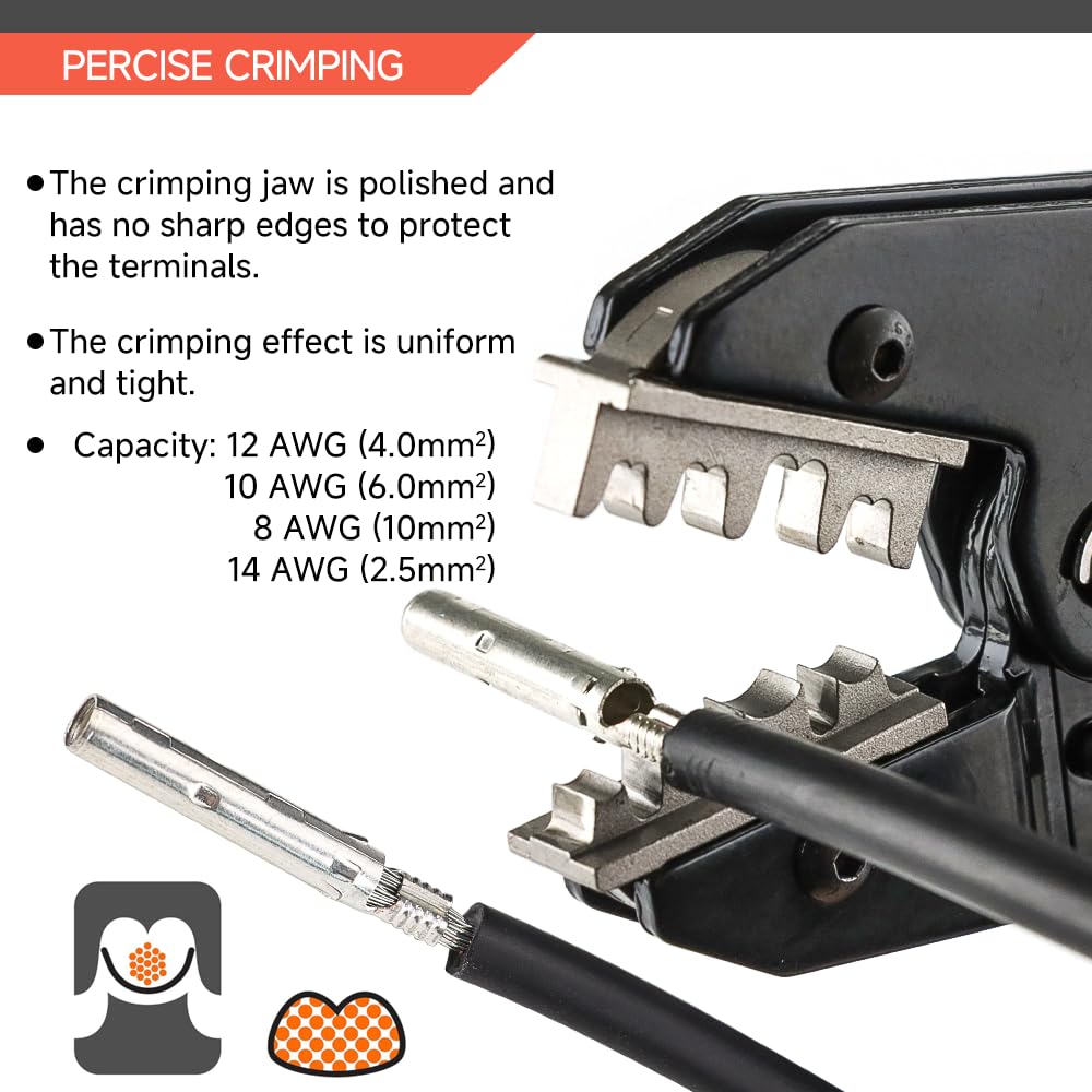 HKS crimping tool adjustable crimp force knob for customized crimp strength
