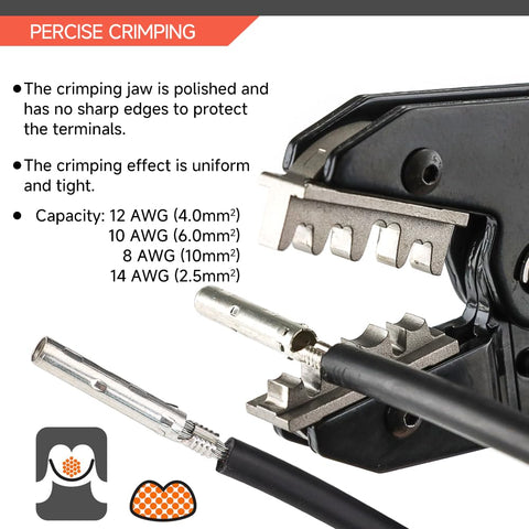 HKS crimping tool adjustable crimp force knob for customized crimp strength