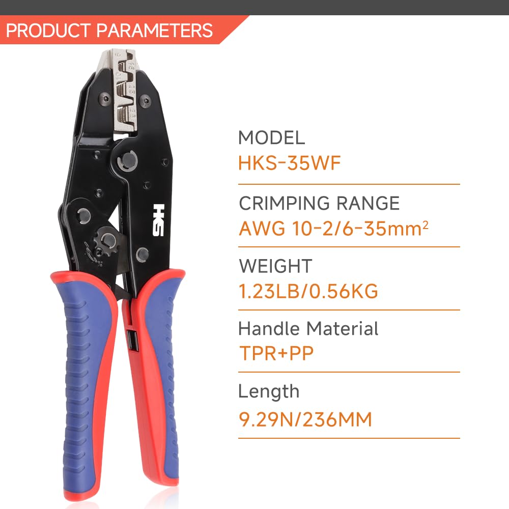 HKS crimping tool with adjustable crimp force control