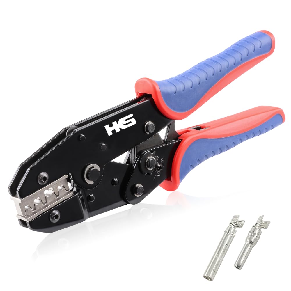 HKS crimping tool with solar PV cable connectors for secure solar terminations