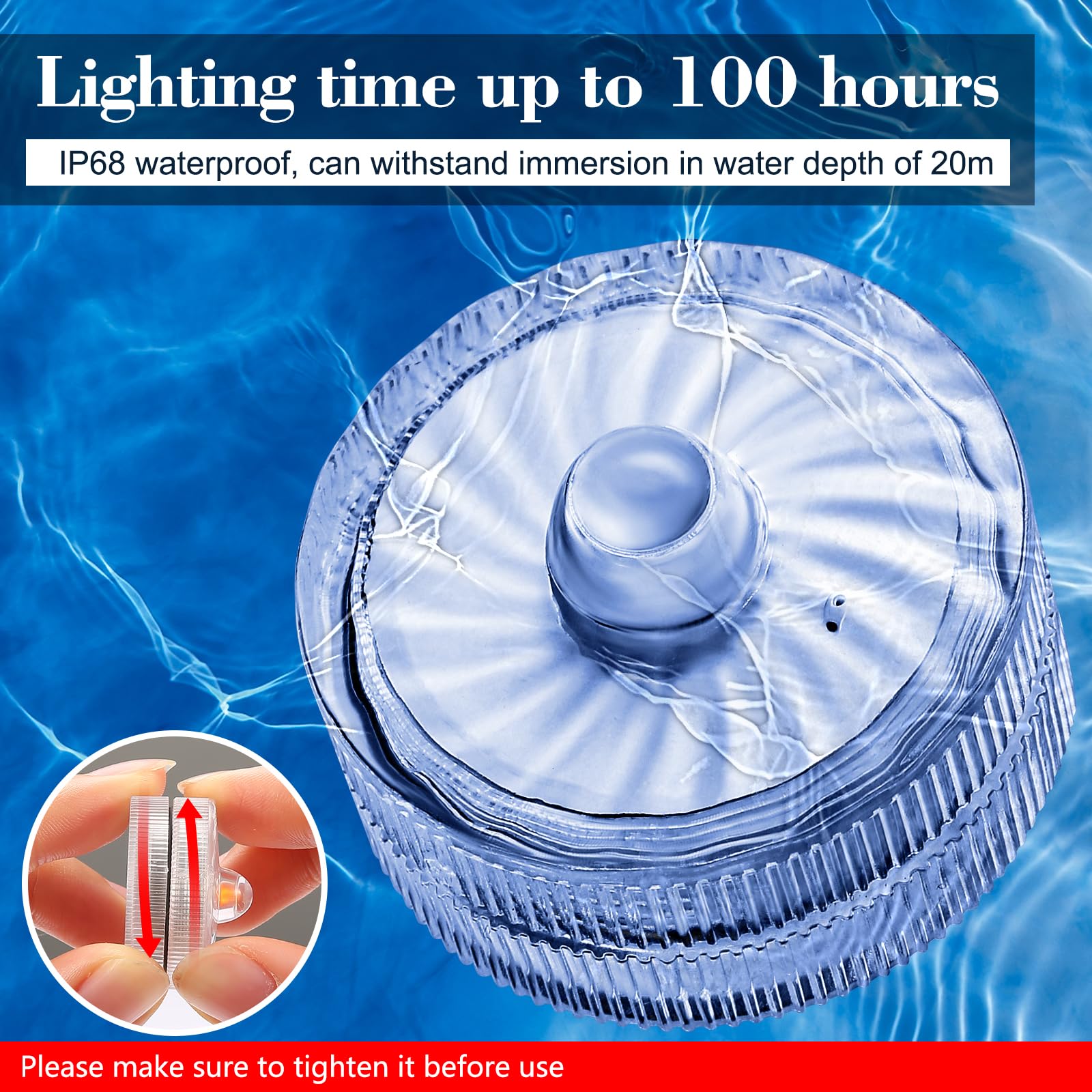HL Submersible LED Light suitable for pools and ponds with underwater glow