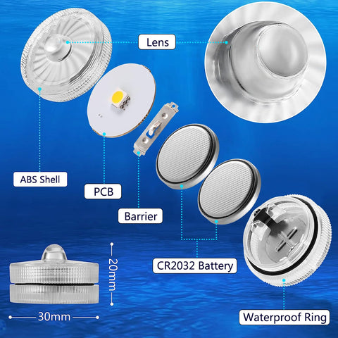 HL Submersible RGB LED light elevates wedding decor with color transitions.