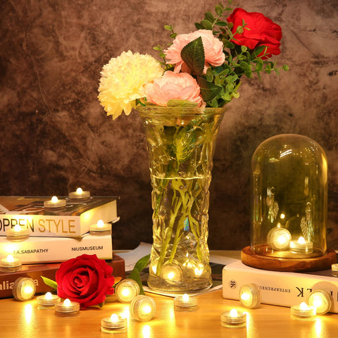 HL Submersible LED Light in vases for wedding decoration adds warm ambiance