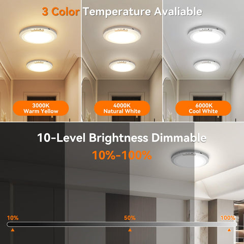 HLCZLUZ three color temperature options from warm to cool ambiance