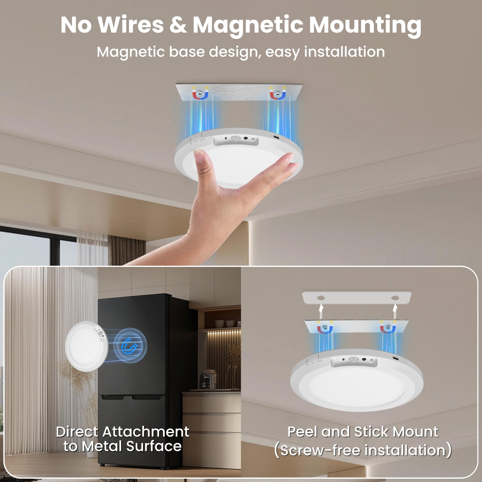 HLCZLUZ IP44 waterproof rating suitable for kitchen and bathroom spaces