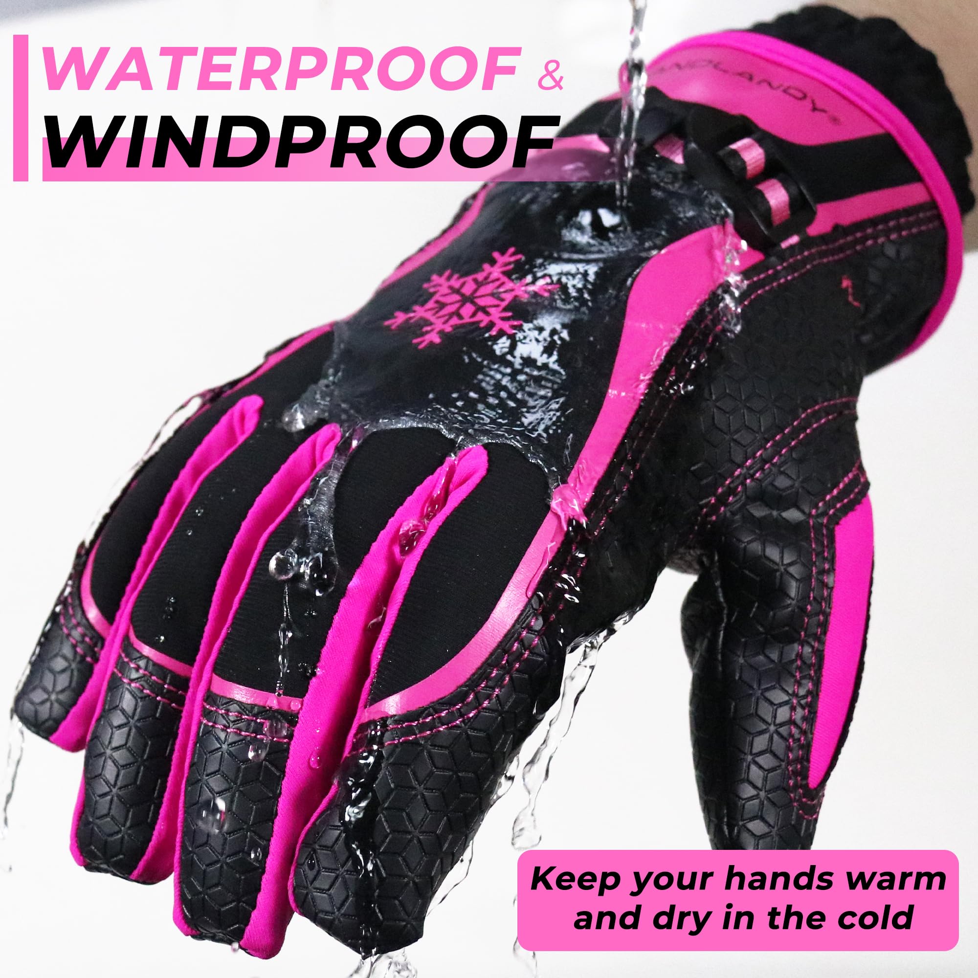 HLDD HANDLANDY insulation with 3M Thinsulate keeps hands warm