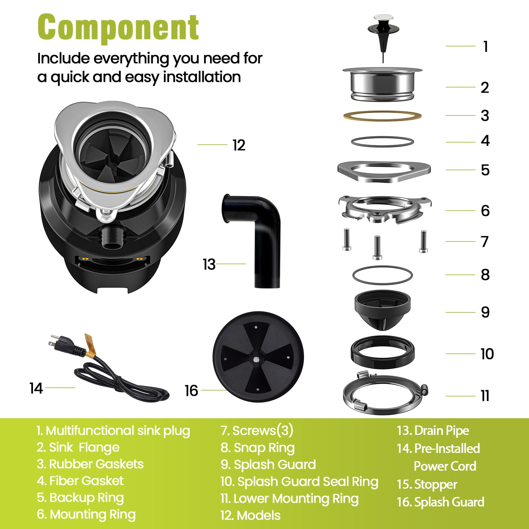 Hliay splash guard seal minimizes splashes and noise
