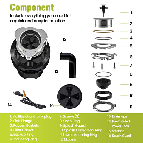 Hliay splash guard seal minimizes splashes and noise