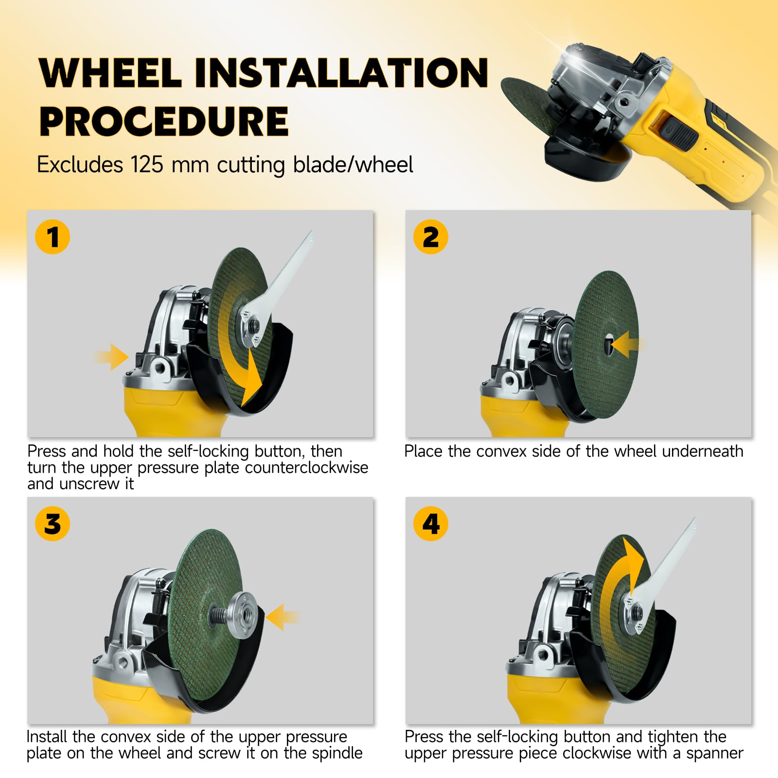 HLiePiHa cordless operation with Dewalt 20V batteries for outdoor use.
