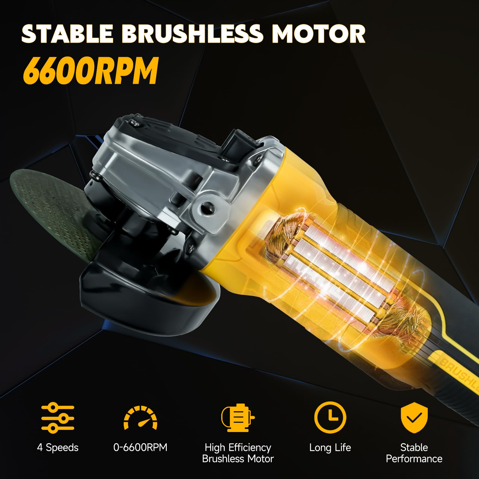 HLiePiHa detachable auxiliary handle enables comfortable, versatile control.